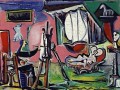 El pintor y su modelo cubista de 1963 Pablo Picasso